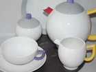 tea set 21 pieces  City Modern Art Rabold Arzberg Display Case Design Classic