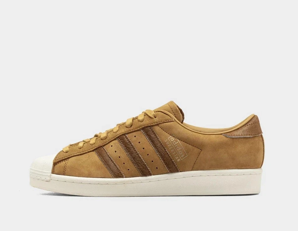 Adidas Men's Superstar Vintage Shoes in Brown