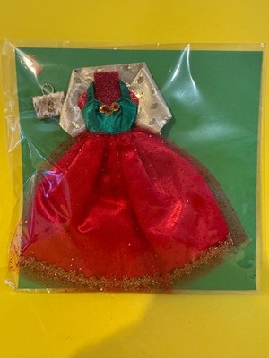 Dawn Doll Fashion Made by KAT 2014 Christmas Sparkles Ballgown Wrap & Purse