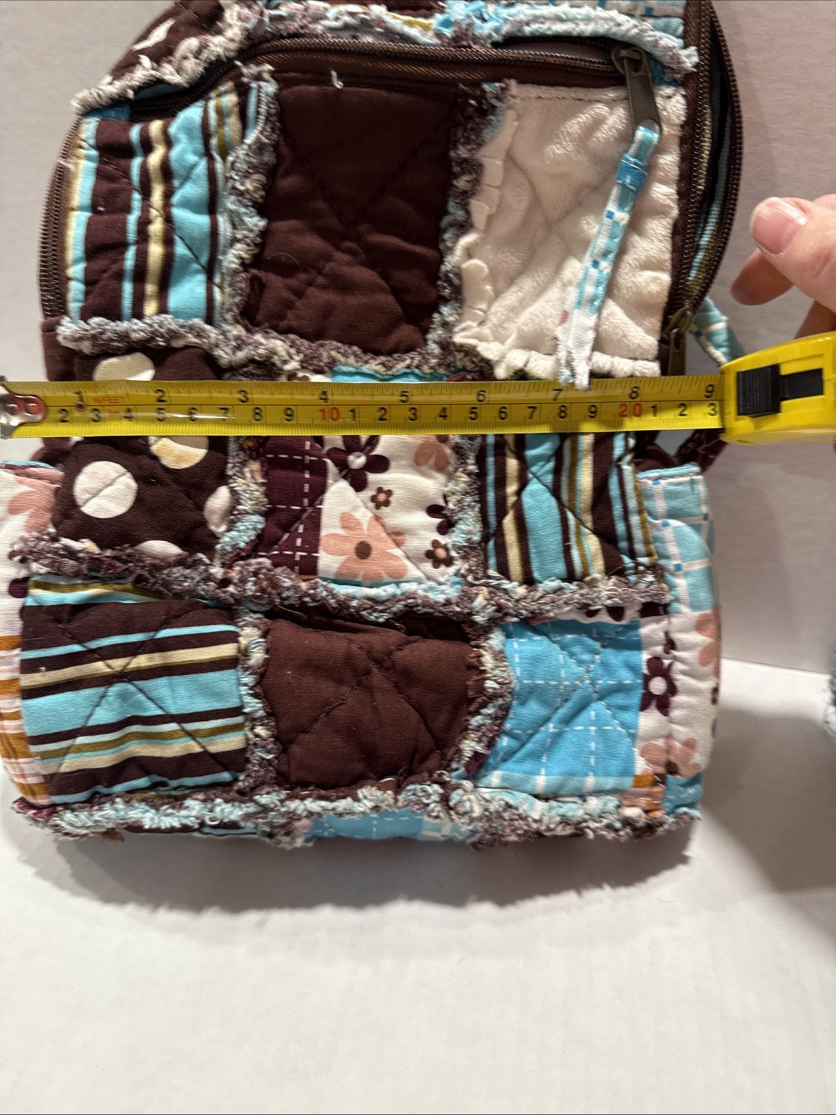 Quilted , Patchwork  Backpack With Matching Walle… - image 7