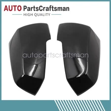 1 Pair Mirror Cover Cap Glossy Black fits Chevrolet Chevy Traverse 2018-2024