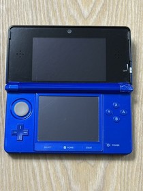Nintendo 3DS Cobalt Blue Console CTR-001 Works Tested Japan