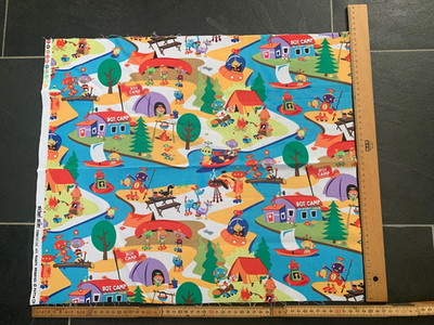 Vintage Stoff Michael Miller Baumwolle US Designer Retro Quilting Fabric Kinder