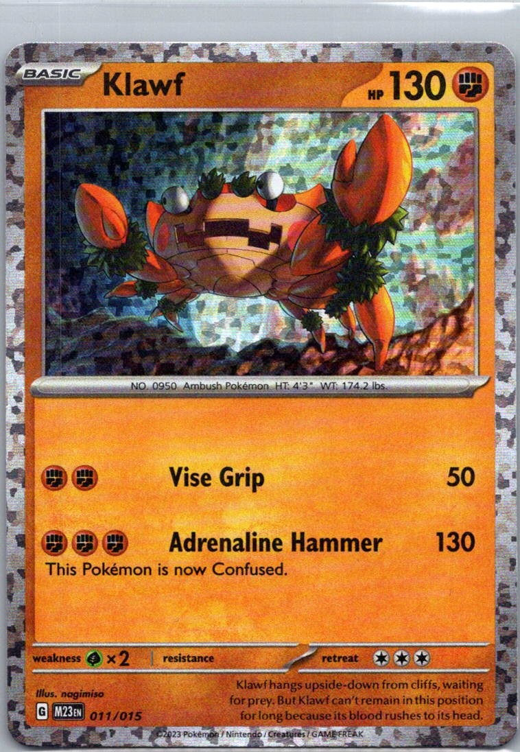 Pokemon TCG Klawf 11/15 McDonalds Promos 2023 Holo Lightly Played LP
