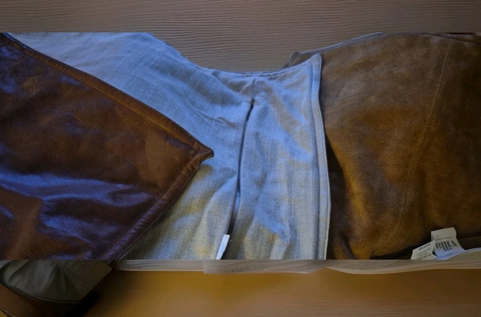 2- Villa 100% 1- Gamuza 1- Cuero y Algodón Shama s Euro 19" y 21" Marrón Foto 3 de 4