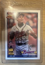 1991 Topps - David Justice #329