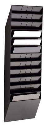 DURABLE Wand Prospekthalter Set ''FLEXIBOXX 12'' A4 schwarz