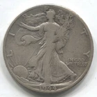 1944-D- WALKING LIBERTY HALF DOLLAR - 90% SILVER -LOT # 232