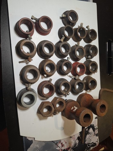Lot Of 25 Vintage Barbell Collars With Tightening Screw 1" Standard Hole
