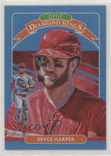 2020 Donruss Optic Diamond Kings Carolina Blue Prizm 36/50 Bryce Harper #24 1l2