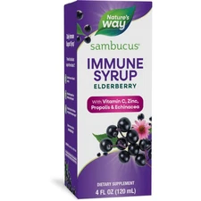 Nature's Way Sambucus Elderberry Syrup 4oz, Zinc & Vitamin C
