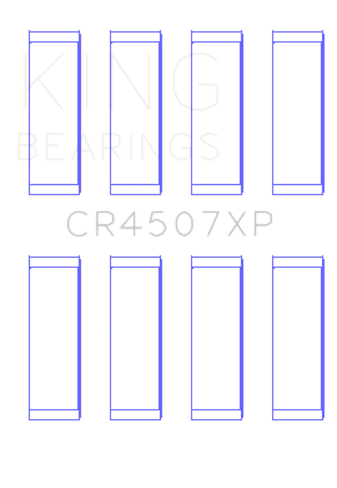 King CR4507XP.026 Performance Coated Rod Bearings for 2004–2009 Mazda 3 2.3L MZR - Image 2 of 4