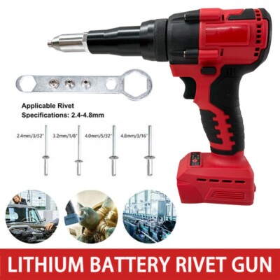 2,4-4,8 mm für Milwaukee M18 18 V Akku Akku Elektro Nietpistole Brushless