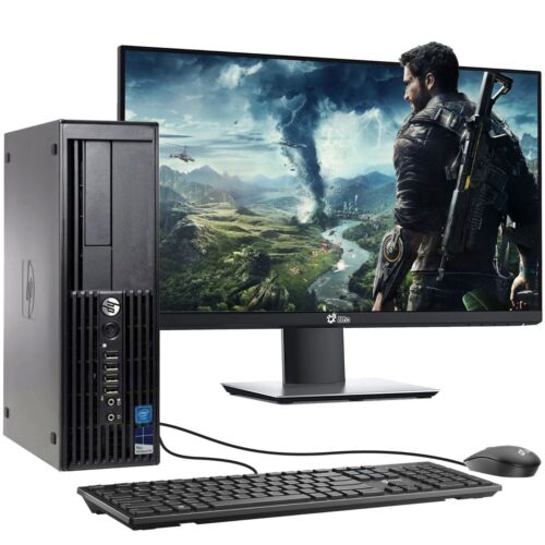 PC de jeu HP ordinateur de bureau i5-4th 16 Go RAM 2 To disque dur AMD RX 550 22" LED Wifi Windows 10 - Photo 1 sur 12