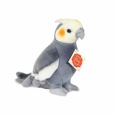 Teddy Hermann 94109 Vogel Nymphensittich 17 cm Kuscheltier Plüschtier mit rec...