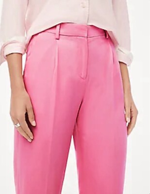 NWT J Crew Factory wide-leg pleated twill trouser pant Size 0
