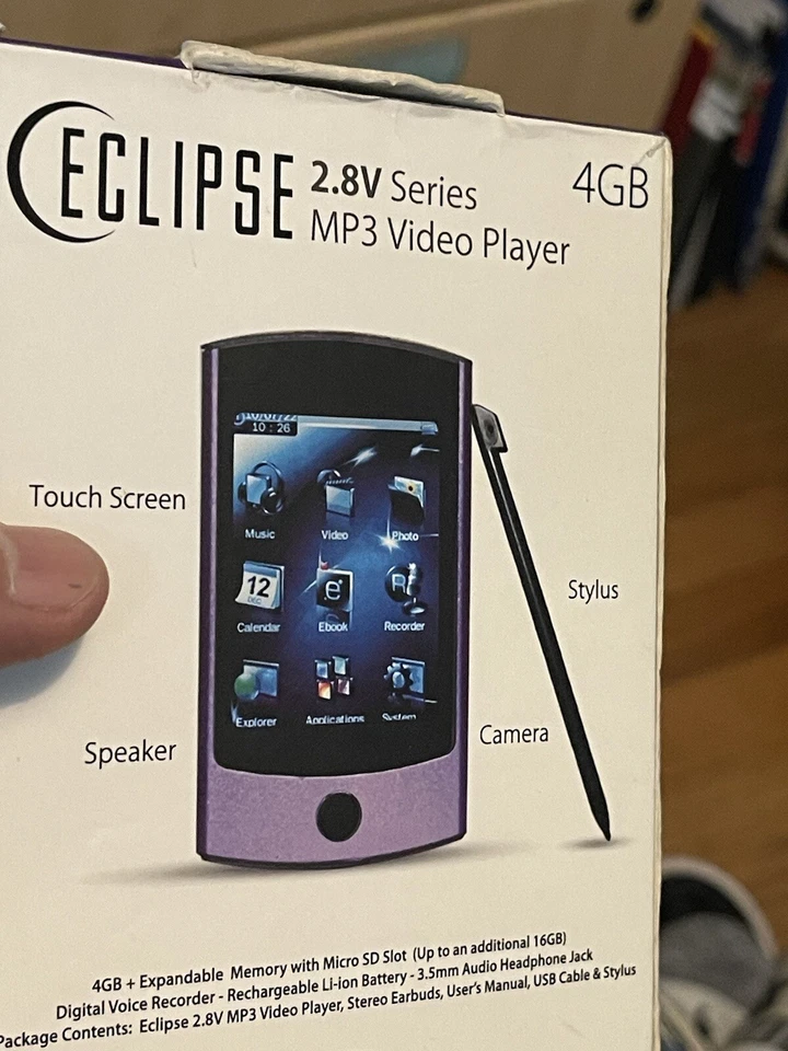 REPARACIÓN ROTO COMO ESTÁ Eclipse MTE28VGM 2.8v GM 4GB Reproductor MP3 y Reproductor de Video Foto 3 de 4