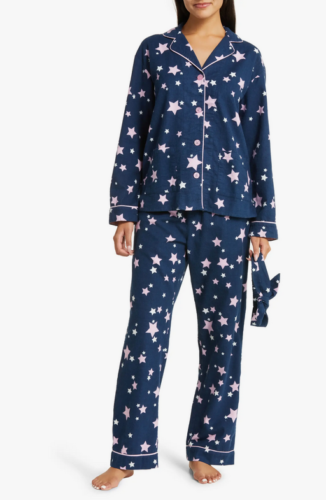 Neu PJ Salvage Rise and Shine Stars blau Flanell Pyjama Set Größe XL - Bild 1 von 5