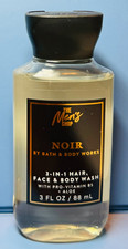 NEW MEN'S NOIR TRAVEL 3in1 HAIR, FACE BODY WASH Bath Body Works