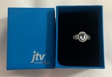 Aquamarine Rhodium Over Sterling Silver Ring 1.68ctw Size 6 Model DOK420