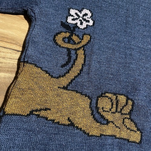 Vintage 90s Scooby Doo Knit Sweater Cartoon Acrylic Kids Youth Large Size 14/16 - Picture 15 of 16
