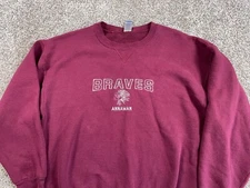 Russell Athletic Annawan Braves Sweatshirt Adult Large Red Russell Athletic Tag