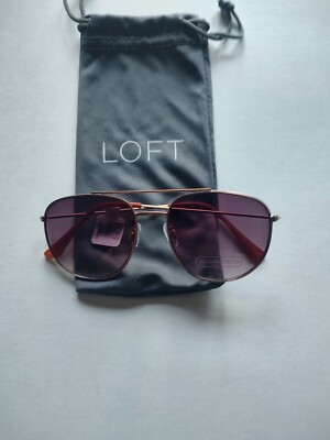 Women's Ann Taylor Loft sunglasses w/ case. New With Tags! Stylish Metal Frames