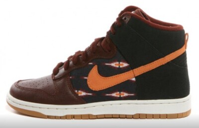 Nike Dunk High Skinny RARE SAMPLE Women Size 7 Aztec Pack, Oxen Brown/Marakesh