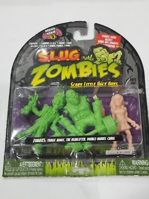 2012 S.L.U.G Zombies 3 Pack Wave;Tragic Magic Deadlifter Double-Barrel Carol-New