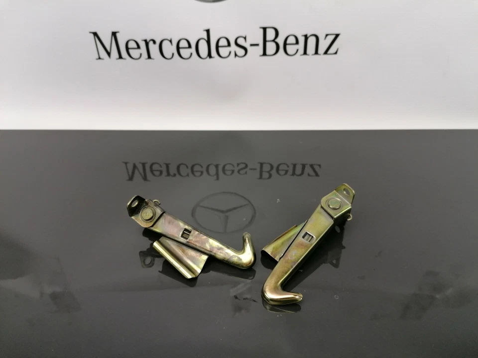 MERCEDES BENZ W116 280 350 450 S SE SEL SD gancho de bloqueo de pestillo de capó Foto 4 de 4