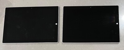 Lot of 2 As-is Microsoft Surface 3 1645 12'' Tablet Atom x7 Z8700 4GB 64GB - A2