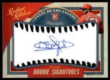 2019 Panini Leather & Lumber Rookie Baseball Signatures Black Enyel De Los