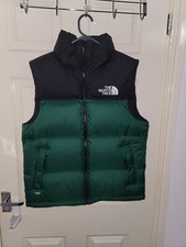 The North Face Mens Nuptse 1996 Retro Gilet Goose Down 700 small GREEN