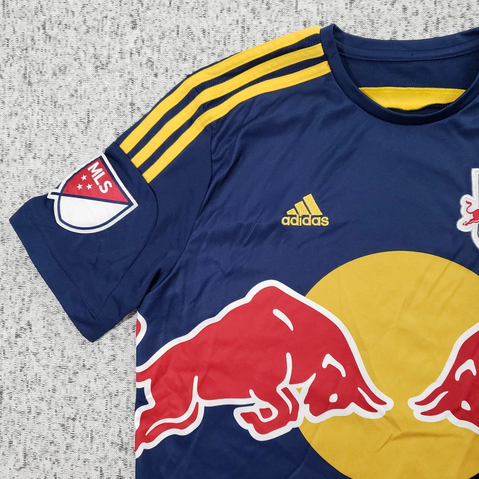 Camiseta Adidas New York Red Bulls Juvenil Grande Azul Fútbol MLS  Foto 4 de 4