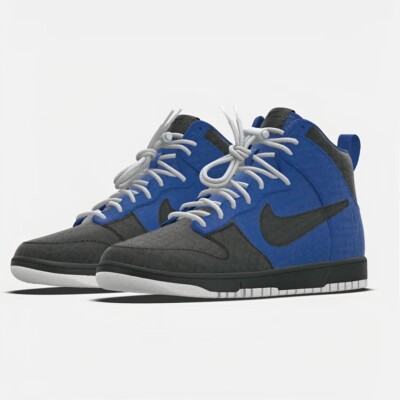 Focus Rich Clothing x Nike  ''Air Focus Dunks'' Black Blue Size 10 LIMITED EDITION