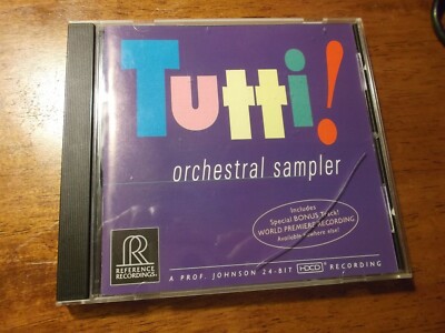 RR Tutti Orchestral Sampler,HDCD,CD,REFERENCE RECORDINGS