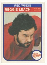 1982-83 O-PEE-CHEE # 90 REGGIE LEACH RED WINGS OPC HOCKEY - NICE AND NO CREASES 