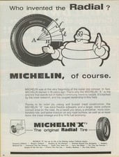 1966 Michelin X Original Radial Tire Man Most Research VINTAGE PRINT AD