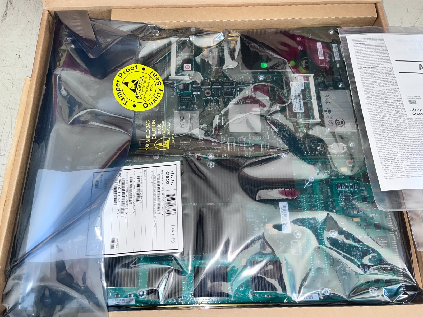 New Open Box - CISCO WS-SUP32-10GE-3B V10 Supervisor Engine for Catalyst 6500