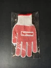 NEUF BOÎTE À GANTS DE TRAVAIL SUPREME LOGO BOGO PRÊT À EXPÉDIER CONSTRUCTION ROUGE BLANC