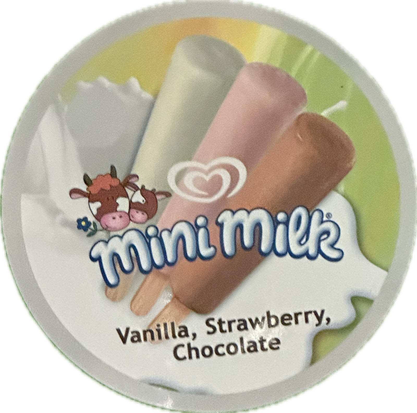 Paredes Mini Leche, Pegatina Helado, Pegatina Vinilo