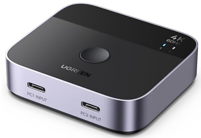 UGREEN USB C Switch 2 in 1 HDMI 4K@60Hz für 2 PC 1 Monitor