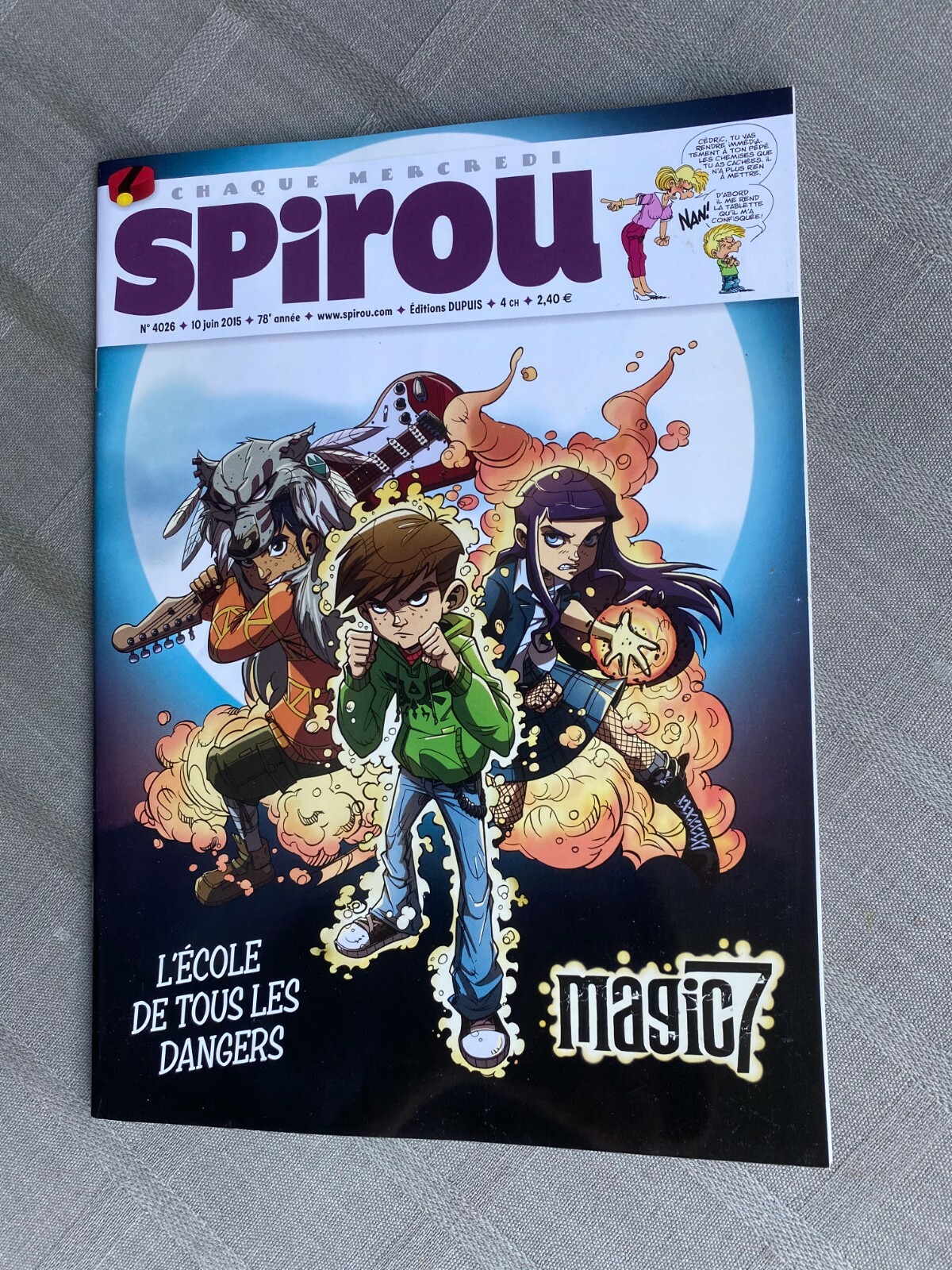 Spirou Weekly No. 4026 2015 In Excellent Condition
