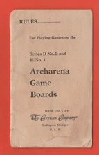 VINTAGE ARCHARENA GAME BOARDS RULES BOOK