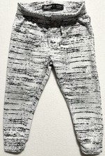 Brooklyn Cloth Streaky Boys Jogger Pants Kids Size White Black Sweatpants