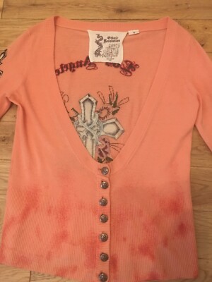 Ethnic Revolution Pink 100% Cashmere Cardigan