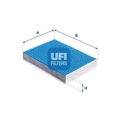 Filtro abitacolo con effetto antibatterico 34.257.00 UFI per DACIA RENAULT