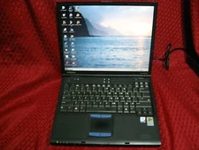 Vintage Compaq Evo N610c Laptop - 14"  Win XP - Tested Working! 40gb? no charger