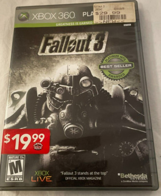 Fallout 3 XBOX 360 XBOX Live Rated M Authentic Tested & Works