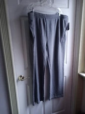Xersion jcp Sweat Pants Long Johns Gray Mens Size XXL NEW $40 Open Bottom